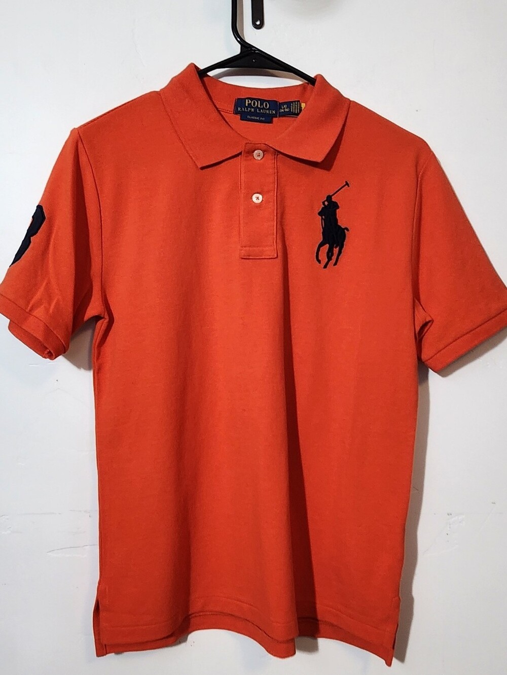 Polo Ralph Lauren Orange Classic Polo with Navy Pony